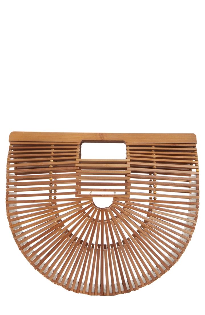 Cult Gaia Large Ark Bamboo Handbag - Brown