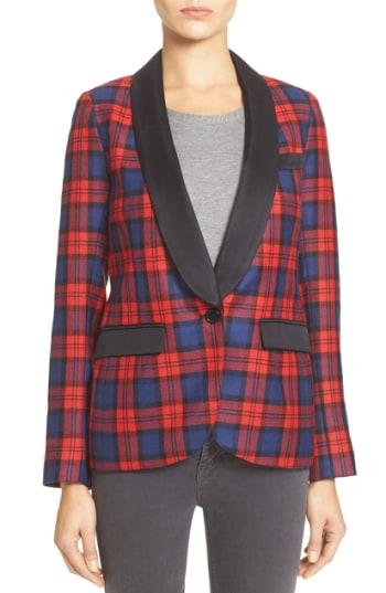 Women's Smythe Tartan Plaid Smoking Jacket