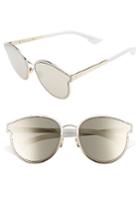 Women's Christian Dior Symmetrics 59mm Retro Sunglasses - White/ Marble Gold