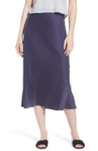 Women's Eileen Fisher Bias Cut Silk Skirt, Size - Blue