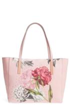 Ted Baker London Palace Gardens Large Leather Tote - Pink