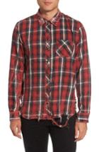 Men's Hudson Jeans Weston Slim Fit Plaid Sport Shirt - Red