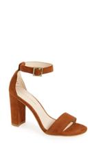 Women's Pelle Moda 'bonnie' Ankle Strap Sandal M - Brown