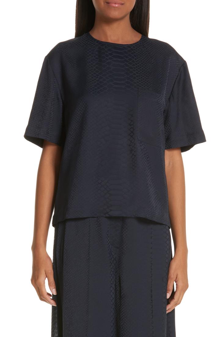 Women's Stella Mccartney Snake Woven Top Us / 36 It - Blue