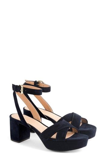 Women's J.crew Platform Sandal .5 M - Blue