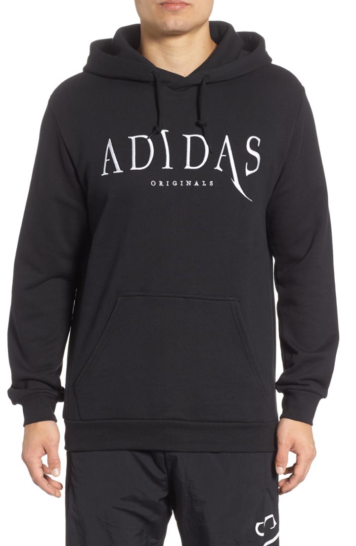 Men's Adidas Originals Planetoid Hoodie, Size - Black