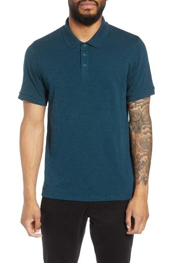 Men's Vince Fit Slub Polo, Size Small - Green