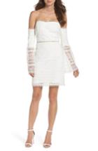 Women's Foxiedox Catalina Lace Off The Shoulder Sheath Dress - White