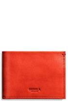 Men's Shinola Slim Bifold Leather Wallet - Red