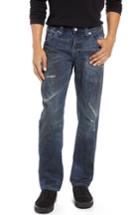 Men's True Religion Brand Jeans Rocco Distressed Skinny Fit Jeans - Blue
