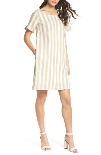 Women's First Monday Back Tie Detail Shift Dress - Beige