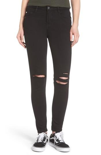 Women's Obey Slasher Ii Ripped Skinny Jeans - Black