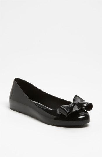Mel By Melissa Tangerine Flat Black 6 M
