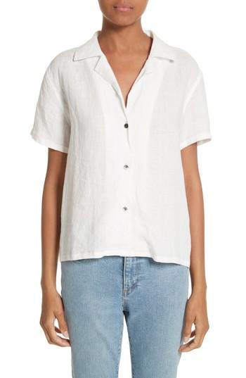 Women's Simon Miller Kinney Linen Blouse - White