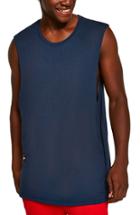 Men's Topman Saint Longline Tank, Size - Blue