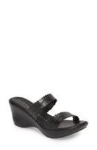 Women's Athena Alexander Pouty Wedge Sandal M - Black