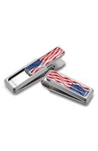 Men's M-clip American Flag Money Clip - Metallic