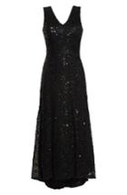 Women's Morgan & Co. Sequin & Lace High/low Gown