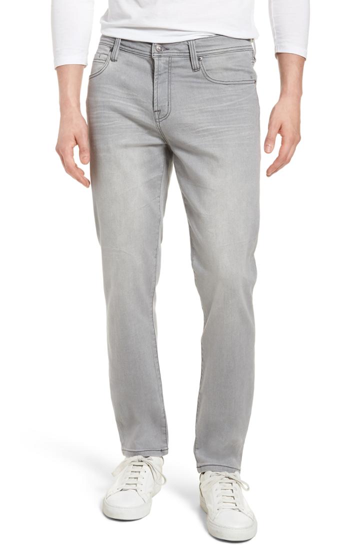 Men's Liverpool Jeans Co. Kingston Slim Straight Leg Jeans X 30 - Grey