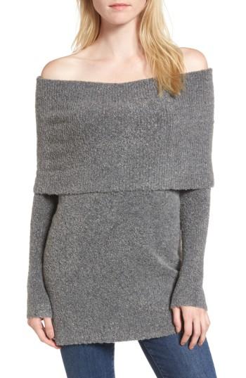 Women's Trouve Off The Shoulder Tunic - Grey