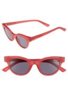 Women's Quay Australia Starstruck 48mm Cat Eye Sunglasses - Pink Smoke
