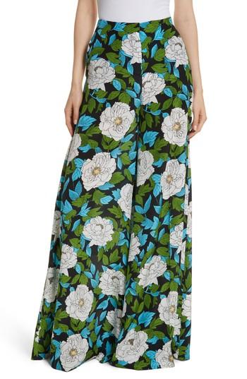 Women's Diane Von Furstenberg Floral Silk Palazzo Pants