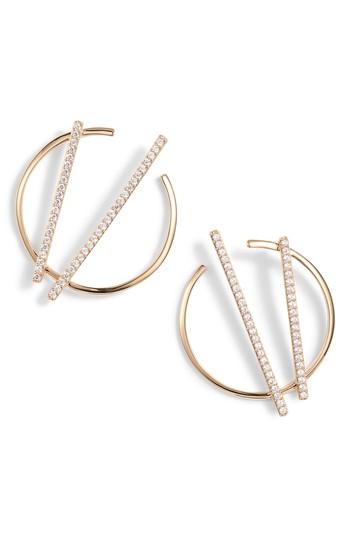 Women's Nadri Neo Geo Hoop Earrings