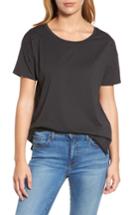 Women's Nydj Short Sleeve Pearly T-shirt - Black