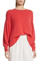 Women's Vince Pleat Sleeve Cashmere Sweater - Red