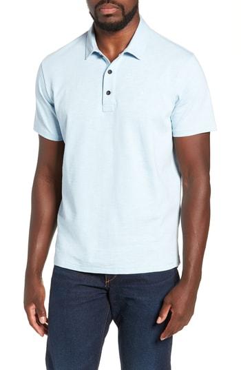 Men's Rag & Bone Standard Issue Slub Jersey Polo - Blue