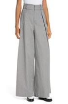 Women's Opening Ceremony Houndstooth Wide Leg Trousers - Black