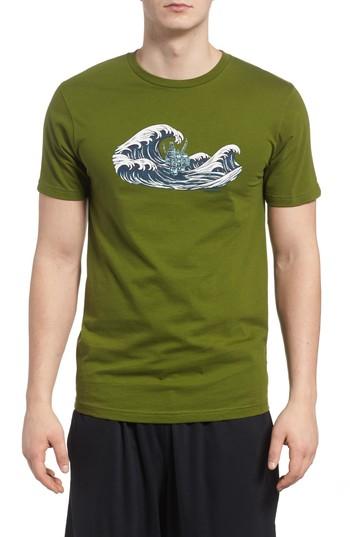 Men's Patagonia Oily Olas Slim Fit Organic Cotton T-shirt - Green