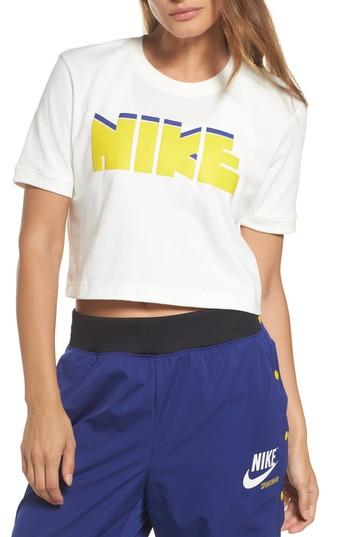 Women's Nike Sportswear Archive Crop Tee - Ivory