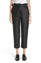 Women's Isa Arfen Paperbag Cotton & Silk Trousers Us / 8 Uk - Black