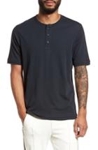 Men's Vince Layered Henley T-shirt - Blue