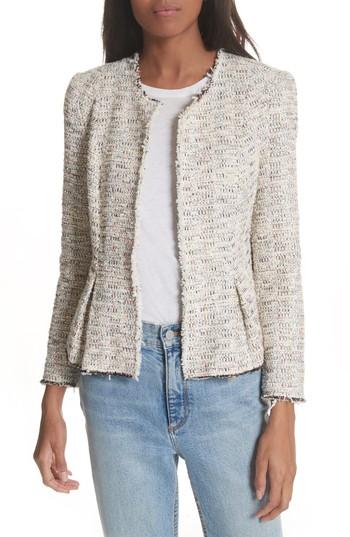Women's Rebecca Taylor Rainbow Tweed Jacket - Ivory