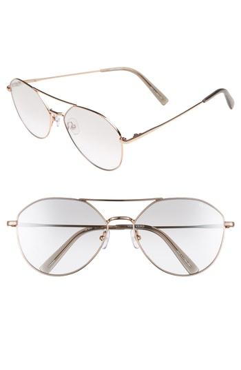 Women's Vedi Vero 60mm Aviator Sunglasses - Shiny Rose Gold