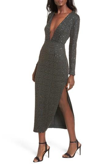 Women's Nbd Fluer Beaded Dress - Blue/green
