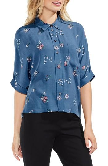 Women's Vince Camuto Floral Blouse - Blue