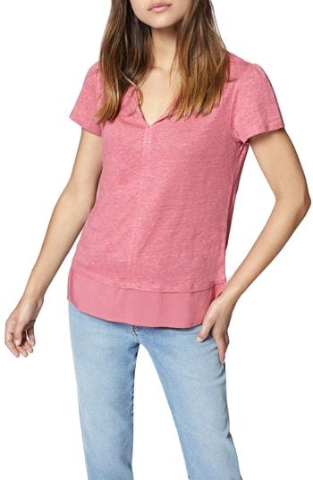 Women's Sanctuary Uptown Linen Tee - Coral