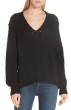 Women's Rag & Bone Arizona Merino Wool Sweater, Size - Black