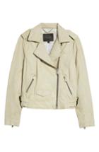 Women's Andrew Marc Whitney Washed Leather Crop Jacket - Beige
