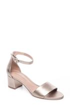 Women's Bernardo Belinda Ankle Strap Sandal M - Metallic