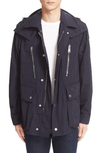Men's Moncler Benoit Hooded Anorak - Blue