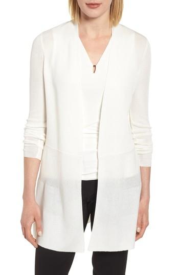 Women's Anne Klein New York Open Cardigan - White
