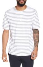 Men's Theory Relaxed Stripe Henley - White