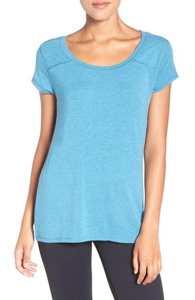 Women's Zella Swoop Cutout Tee - Blue
