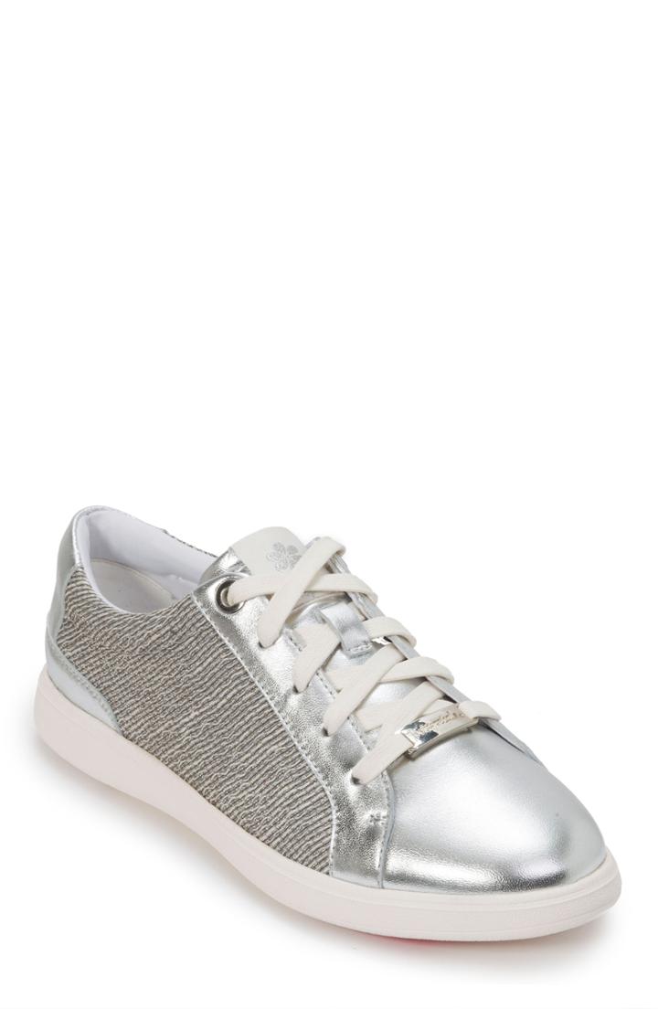 Women's Foot Petals Andi Sneaker .5 M - Metallic