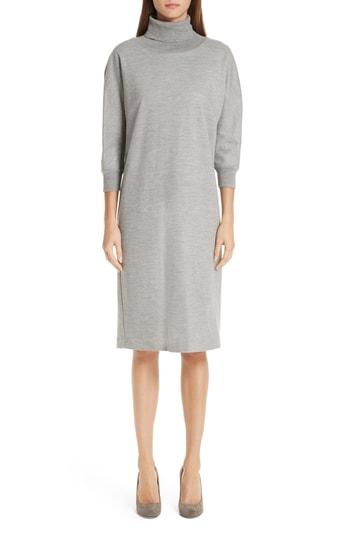 Women's Max Mara Freda Wool & Cotton Dress - Grey