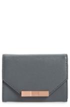 Women's Ted Baker London Mini Addala Bow Leather Wallet - Grey